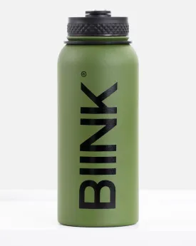 BIINK Stainless Steel 1L Water Bottle - Military Green