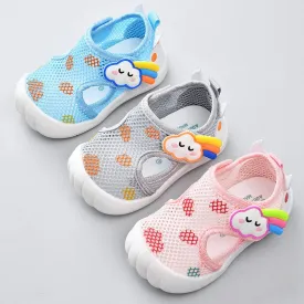 Cloud Colorful Mesh First Walker Sneakers