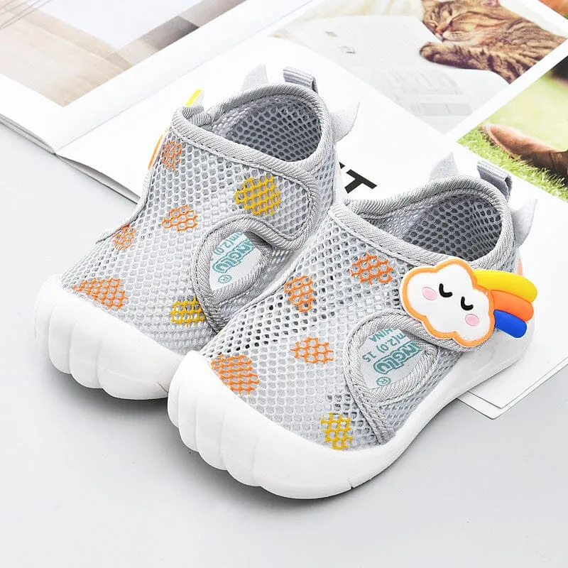 Cloud Colorful Mesh First Walker Sneakers
