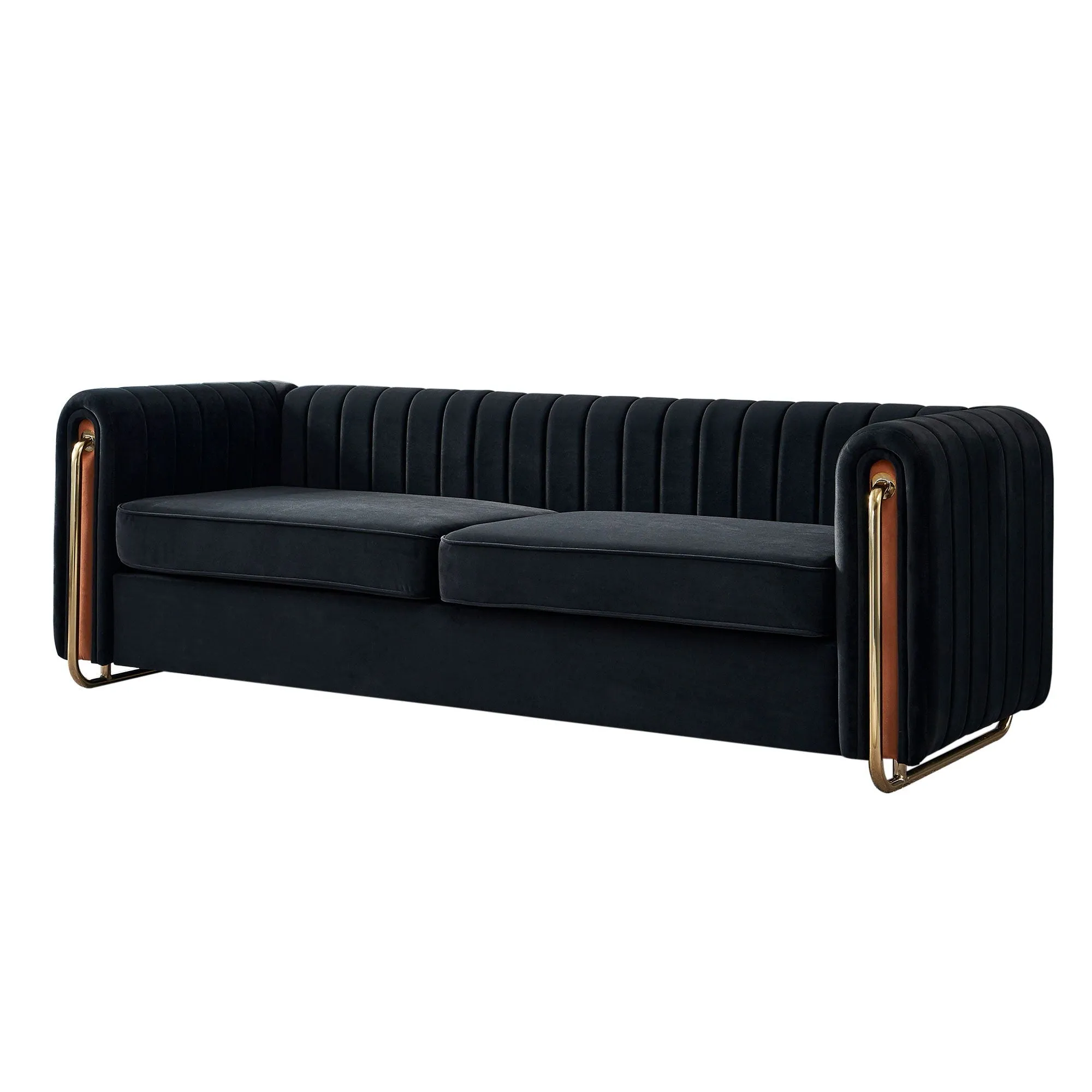 Contemporary Velvet Sofa Couch For Living Room by Couch.com