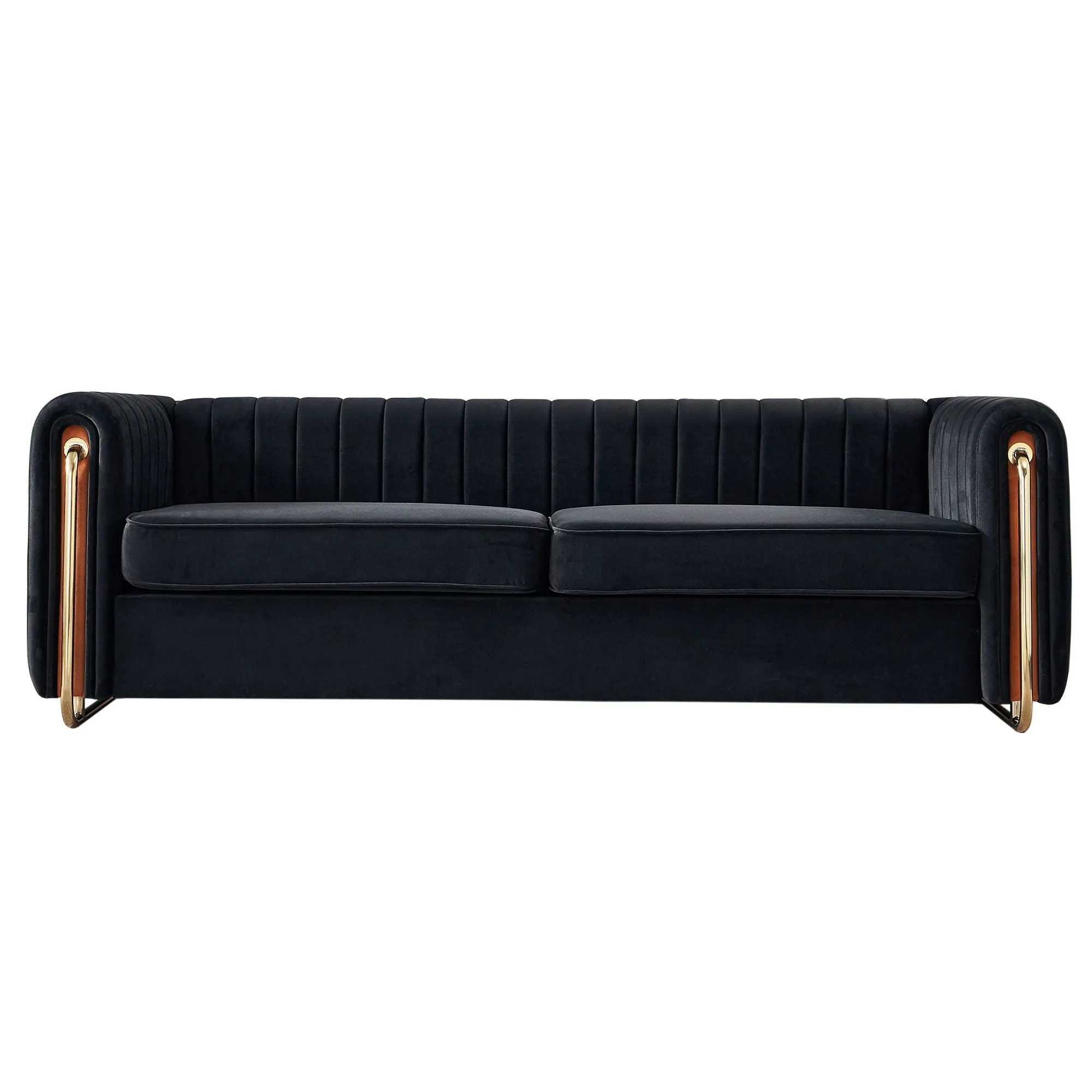 Contemporary Velvet Sofa Couch For Living Room by Couch.com