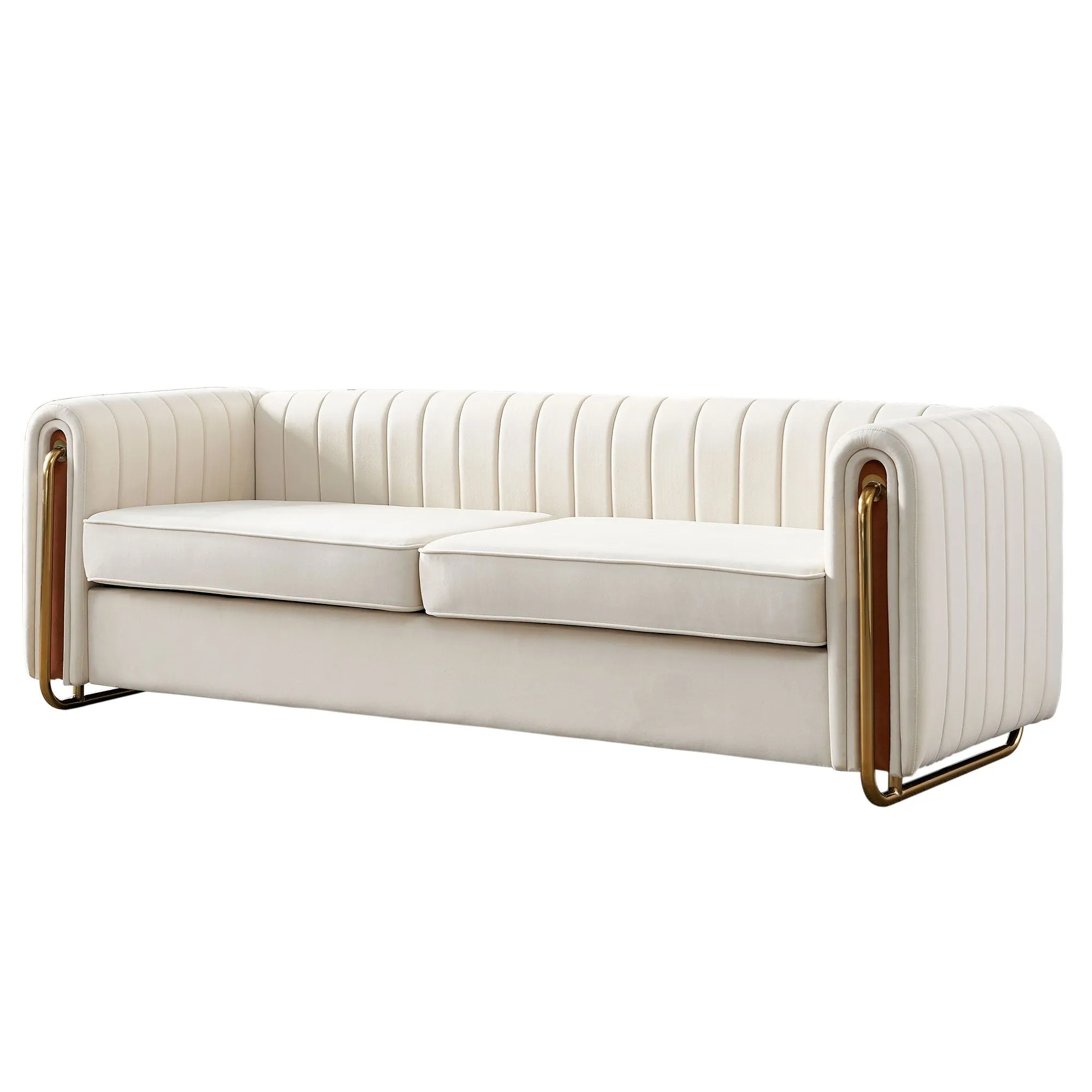 Contemporary Velvet Sofa Couch For Living Room by Couch.com