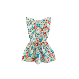 Flan Dress in Rainbow Floral