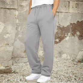Men's Jogger Pants - Relaxed Fit - Soft Fabric - Drawstring Waist - Tapered Casual Style
