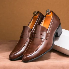 Men's Slip-On Leather Oxford Shoes