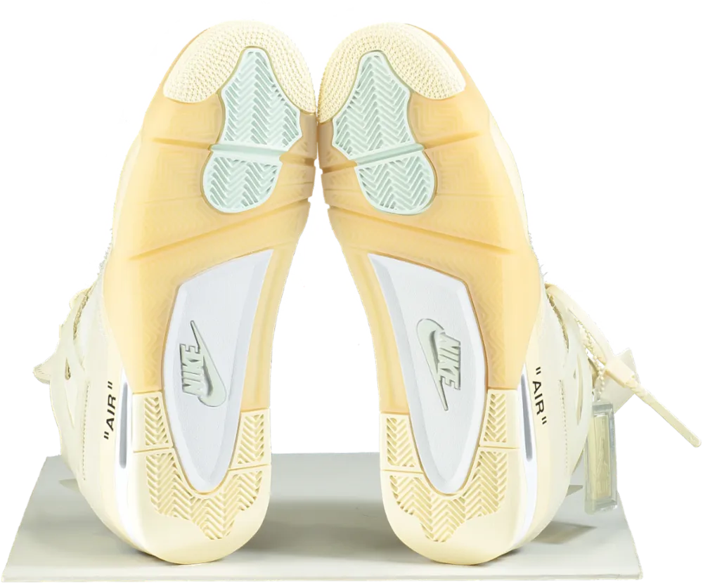 Nike CV9388 Off White Sail Air Jordan 4 Retro SP Trainers UK 9.5👟