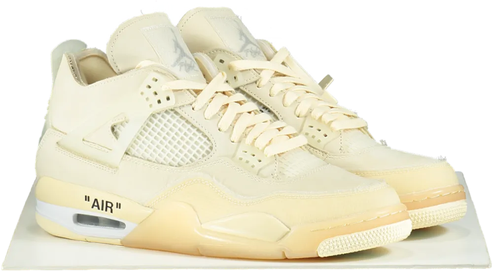 Nike CV9388 Off White Sail Air Jordan 4 Retro SP Trainers UK 9.5👟