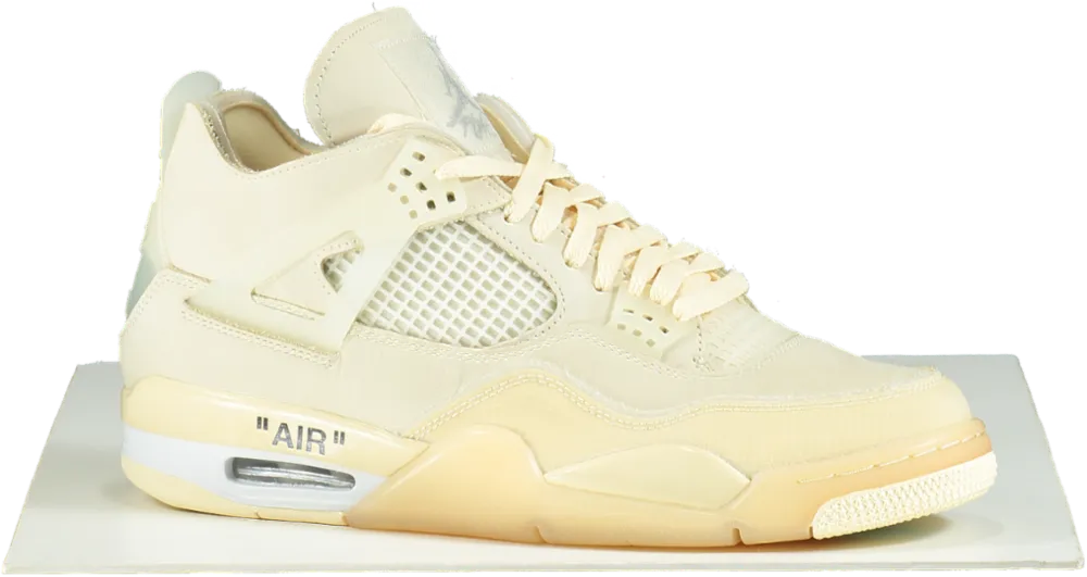 Nike CV9388 Off White Sail Air Jordan 4 Retro SP Trainers UK 9.5👟